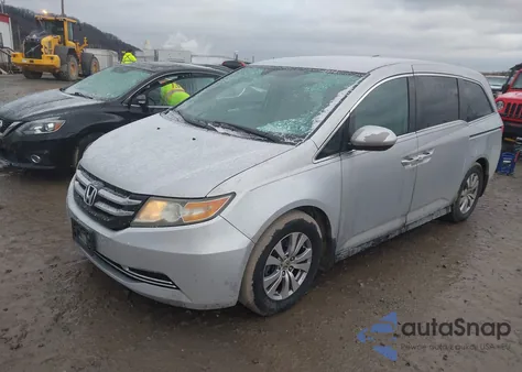 2014 Honda Odyssey Ex from USA, damaged, VIN 5FNRL5H42EB010699
